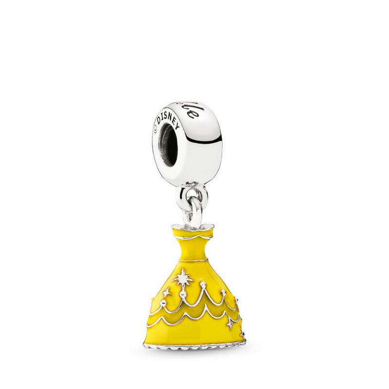 Pandora Disney Belle's Dress Dangle Charm Silver Egypt IG6249570